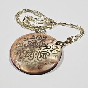 Abalone Shell Gold Necklace